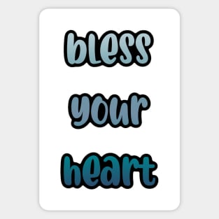 Bless Your Heart — Black Outline Sticker